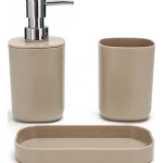 Kotikulta Kylpyhuoneen Pientarvikkeet^Kylpyhuonesetti 3 Osaa Harmaa