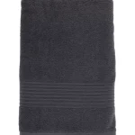 Kotikulta Kylpyhuone- Ja Saunatekstiilit-Kylpypyyhe 100 X 150 Cm Anni Tummanharmaa