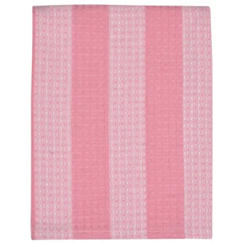 Miny Kylpyhuone- Ja Saunatekstiilit-Kylpypyyhe 90 X 180 Cm Raita Vaaleanpunainen