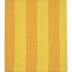 Miny Kylpyhuone- Ja Saunatekstiilit-Kylpypyyhe 90 X 180 Cm Raita Keltainen