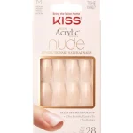 Kiss Kynsikosmetiikka^Kynsisetti Salon Acrylic Nude French Coffin