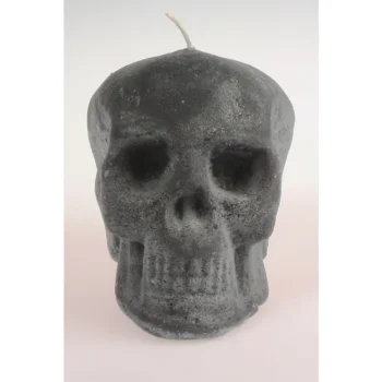 Kynttilänjalat Ja Kynttilät-Kynttilä Pääkallo Musta