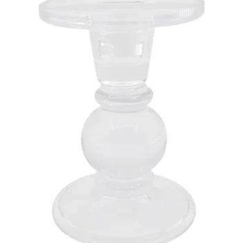 Kotikulta Kynttilänjalat Ja Kynttilät-Kynttilänjalka 12 Cm Lasi Kirkas