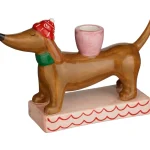 Mica Sesonkikoristeet-Kynttilänjalka Mäyräkoira