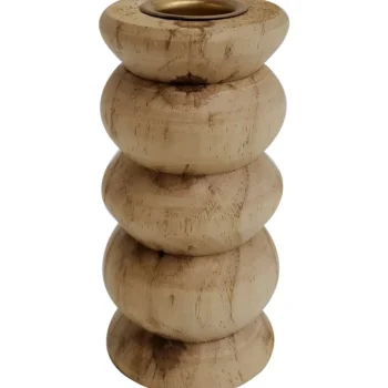 Miny Maljakot Ja Koriste-esineet-Kynttilänjalka 5,5 X 5,5 X 11,2 Cm Puinen