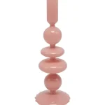 Miny Maljakot Ja Koriste-esineet-Kynttilänjalka 9 X 9 X 25,3 Cm Pinkki Lasia