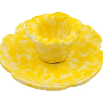 Miny Maljakot Ja Koriste-esineet-Kynttilänjalka Kukka Keltainen