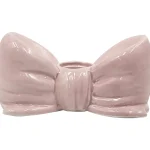 Miny Sesonkikoristeet-Kynttilänjalka Rusetti Vaaleanpunainen