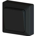 Harju Hiili Sähköasennustarvikkeet-Kytkin 1/6 Pinta Musta