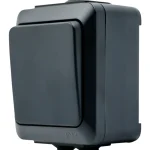 Egant Sähköasennustarvikkeet-Kytkin IP44 Pinta Musta