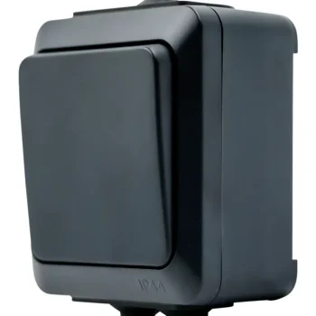 Egant Sähköasennustarvikkeet-Kytkin IP44 Pinta Musta