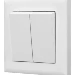 Egant Sähköasennustarvikkeet-Kytkin Fjord 2-osainen Valkoinen