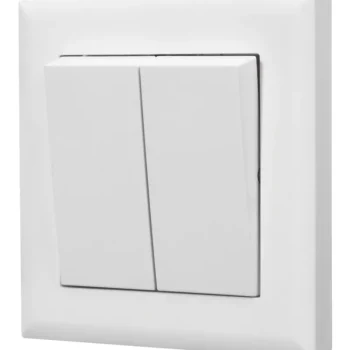 Egant Sähköasennustarvikkeet-Kytkin Fjord 2-osainen Valkoinen