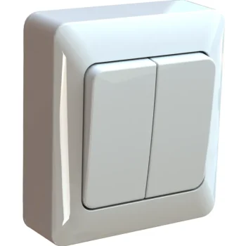 Egant Sähköasennustarvikkeet-Kytkin Pinta 2os 6+6 Pikaliitos