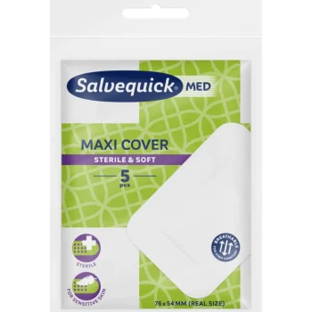 Salvequick Hyvinvointi- Ja Terveydenhoitotarvikkeet^Laastari 5 Kpl MED Maxi Cover