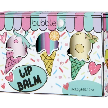 Bubble T Ihonhoitotuotteet^Lahjapakkaus 3 X 6 G Huulivoidesetti