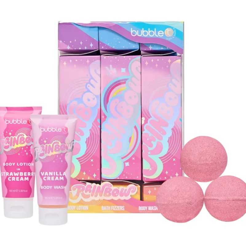 lahjapakkaus-bubble-t-vartalon-izpXrAJp-0.webp Bubble T Kosmetiikkalahjapakkaukset^Lahjapakkaus Vartalonhoitoon Rainbow Crackers