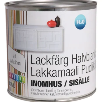 Landora Maalit-Lakkamaali V 0,75 L Puolikiiltävä Valkoinen