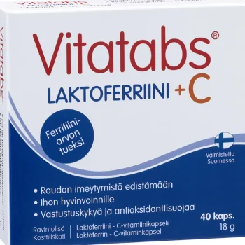 Vitatabs Terveysravinteet Ja -valmisteet^Laktoferriini 40 Kpl + C-vitamiini