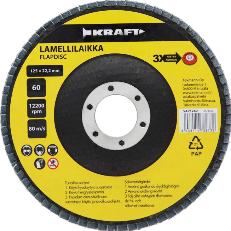 lamellilaikka-125-mm-60-CEtzhguJ-0.webp Kraft Sähkötyökalujen Tarvikkeet^Lamellilaikka 125 Mm, 60
