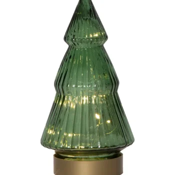 Star Trading Koristevalot-Lasinen Pöytäkoriste VERDE 10,6 X 19,5 Cm Vihreä