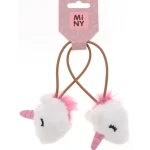 Miny Hiuskoristeet Ja Hiustenhoitovälineet^Lasten Hiuslenkki 2 Kpl Yksisarvinen