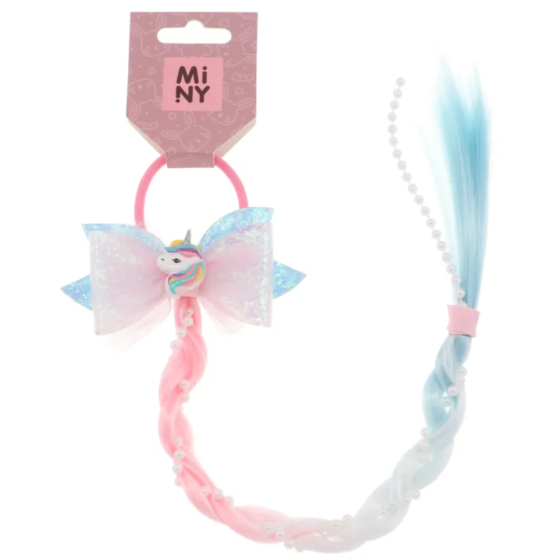 lasten-hiusliske-miny-hiuslenk-bBDRYrsS-0.webp Miny Hiuskoristeet Ja Hiustenhoitovälineet^Lasten Hiuslisäke Hiuslenkillä Yksisarvinen