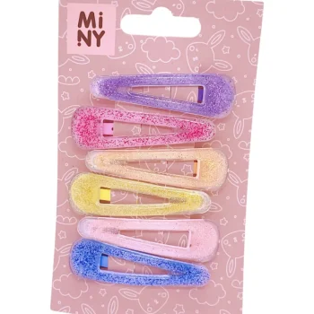 Miny Hiuskoristeet Ja Hiustenhoitovälineet^Lasten Hiuspinni Glitter 6 Kpl/pkt
