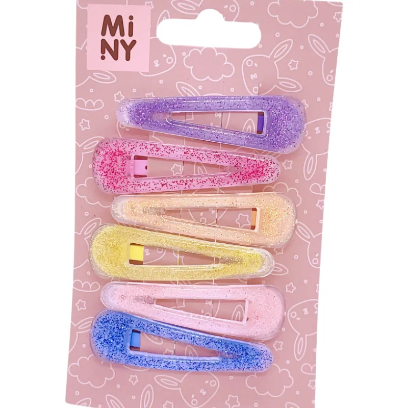 lasten-hiuspinni-miny-glitter-fHBnOpJU-0.webp Miny Hiuskoristeet Ja Hiustenhoitovälineet^Lasten Hiuspinni Glitter 6 Kpl/pkt