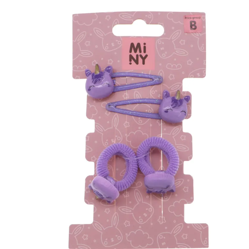 lasten-hiuspinnit-2-kpl-ja-hiu-kKFFggPC-0.webp Miny Hiuskoristeet Ja Hiustenhoitovälineet^Lasten Hiuspinnit 2 Kpl Ja Hiuslenkit 2 Kpl Yksisarvinen