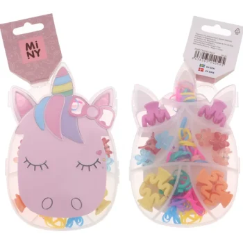 Miny Hiuskoristeet Ja Hiustenhoitovälineet^Lasten Hiussetti Hiusklipsit + Hiuslenkit, Yksisarvinen