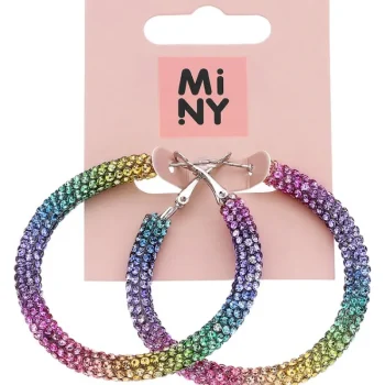 Miny Korut Ja Kellot^Lasten Rengaskorvakorut Moniväri 1 Pr/pkt