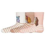 Ryhmä Hau Lasten Sukat Ja Sukkahousut-Lasten Sukat 3 Pr/pkt Vaaleanpunainen