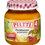 Piltti Lastenruoka-ateriat Ja Välipalat^Lastenateria 125 G Porkkanaa Ja Perunaa 4 Kk