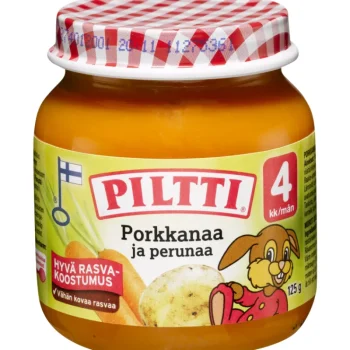 Piltti Lastenruoka-ateriat Ja Välipalat^Lastenateria 125 G Porkkanaa Ja Perunaa 4 Kk