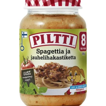 Piltti Lastenruoka-ateriat Ja Välipalat^Lastenateria 190 G Spagettia Ja Jauhelihakastiketta 8 Kk