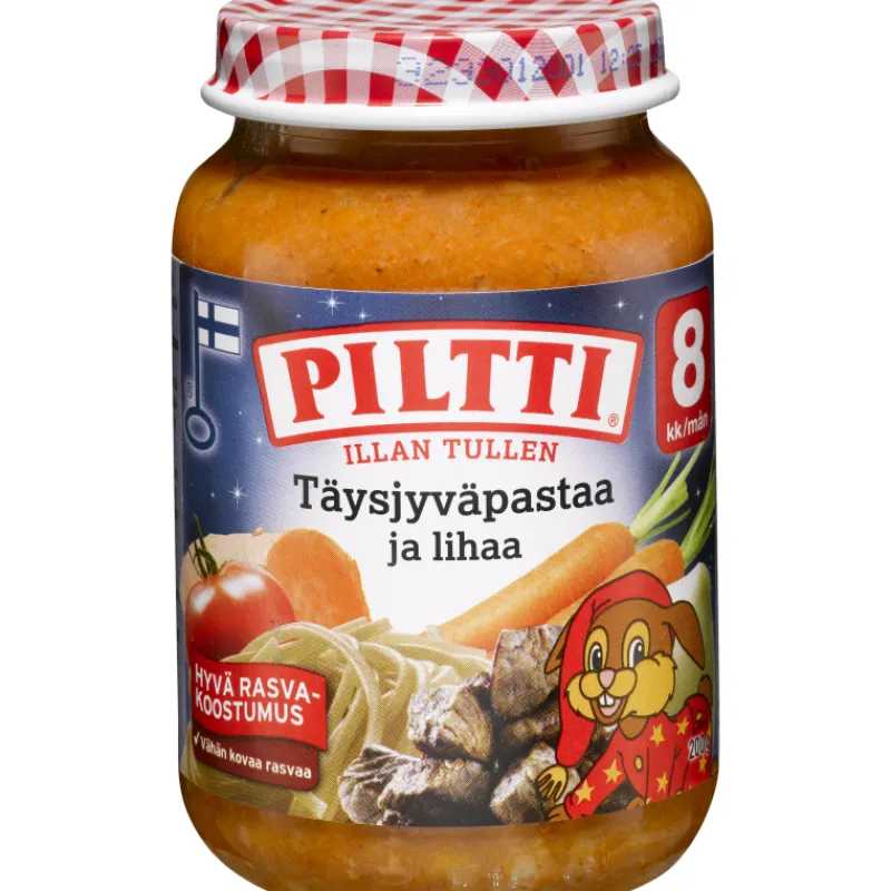 lastenateria-piltti-190-g-tysj-dQADIVMF-0.webp Piltti Lastenruoka-ateriat Ja Välipalat^Lastenateria 190 G Täysjyväpastaa Ja Lihaa 8 Kk