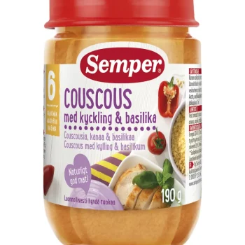 Semper Lastenruoka-ateriat Ja Välipalat^Lastenateria 190 G Couscousia Ja Kanaa 6 Kk