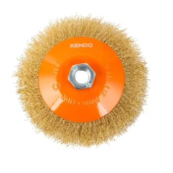 Kendo Sähkötyökalujen Tarvikkeet-Lautasharja Messinki u2205 125 Mm/M14x2mm