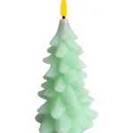 Miny Kynttilänjalat Ja Kynttilät-LED-kynttilä Kuusi 14 Cm Vihreä