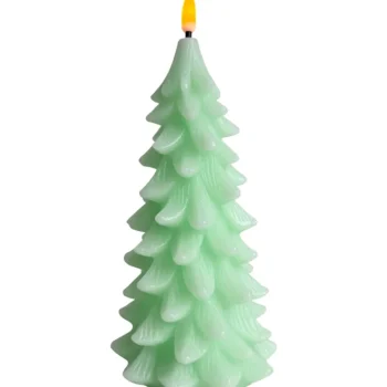 Miny Kynttilänjalat Ja Kynttilät-LED-kynttilä Kuusi 23,5 Cm Vihreä
