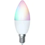 Airam Smart Lamput-LED-kynttilälamppu Home 5 W Opaali E14, 470 Lm, RGB/TW 2700-6500 K