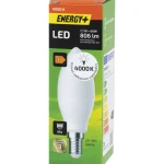 Energy+ Lamput-LED-lamppu 806 Lm 4000 K C37 E14