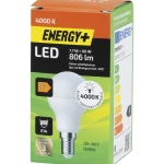 Energy+ Lamput-LED-lamppu 806 Lm 4000 K G45 E14