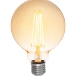 Airam Lamput-LED-lamppu 3-step Amber Filamentti Globe-95 E27 2200 K 630 Lm