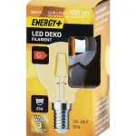 Energy+ Lamput-LED-lamppu Deco 100 Lm 2000 K G45 E14