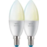 Wiz Lamput-LED-älylamppu 2PK WHITE 2700-6500K 470lm Wi-Fi C37 E14