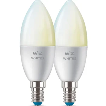 Wiz Lamput-LED-älylamppu 2PK WHITE 2700-6500K 470lm Wi-Fi C37 E14
