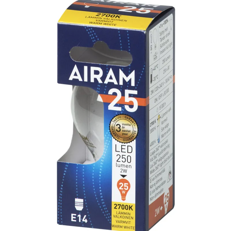 led-mainoslamppu-kirkas-25-w-e-rEJvIhzN-0.webp Airam Lamput-LED-mainoslamppu Kirkas 2,5 W E14 Filam. 250 Lm 360u00b0