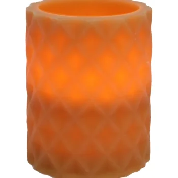 Miny Kynttilänjalat Ja Kynttilät-LED-pöytäkynttilä 10 Cm Ruskea